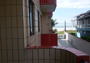 1 bedroom apartment front of building to the sea. Boracéia Beach