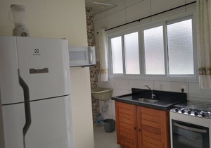 1-bedroom apartment, furnished, swimming pool, playground and barbecue.