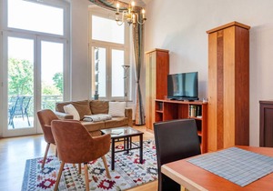 1-raum-appartement mit Balkon