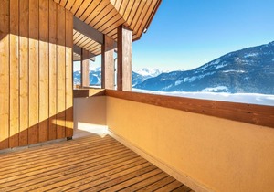 200m from resort center, balcony, parking, tv, ski locker, 27m², Valmorel