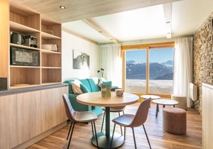 200m from ski slopes, terrace, parking, tv, ski locker, 23m², Valmorel