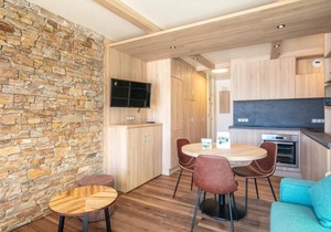 200m from ski slopes, terrace, parking, tv, ski locker, 23m², Valmorel