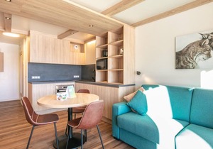 200m from ski slopes, terrace, parking, tv, ski locker, 23m², Valmorel