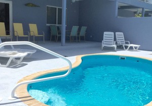 4 Bedroom,4 Bath with private pool and 37 and 1/2 foot boat dock