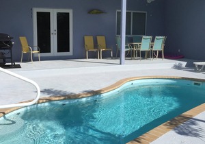 4 Bedroom,4 Bath with private pool and 37 and 1/2 foot boat dock