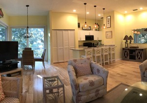 4 min bike ride to beach from our sunny, quiet condo in Sea Oaks Beach & Tennis