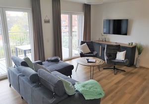 50.2.M Ankerplatz - Modern, high-quality vacation apartment, sauna, large balcony,