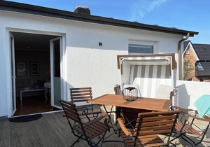 5th Herzmuschel, 65sqm with 2 bedrooms for 4 people with large roof terrace -