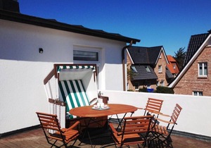 5th Herzmuschel, 65sqm with 2 bedrooms for 4 people with large roof terrace -