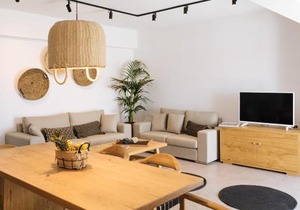 Amer Villa Santorini with outdoor hot tub