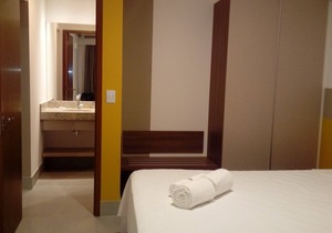 Apart hotel in Olímpia Park Resort, 300 m from Thermas dos Laranjais Park.