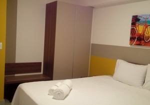 Apart hotel in Olímpia Park Resort, 300 m from Thermas dos Laranjais Park.