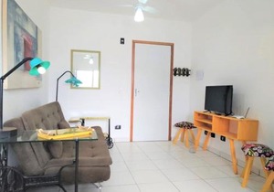 APARTAMENTO COM PISCINA E CHURRASQUEIRA EM UBATUBA