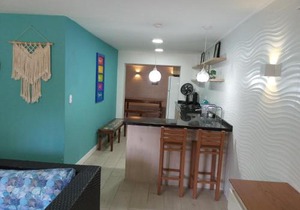 Apartamento Praia Enseada Guarujá Wilma - próximo da praia - com ar condicionado e vaga para carro