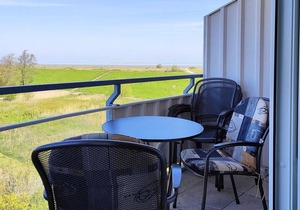 Beachfront 3-room apartment on the North Sea with balcony and sea view - Hus