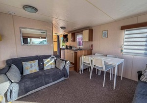 Beautiful 6 berth caravan for hire with huge decking at Manor Park ref 23142K