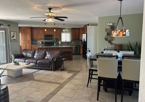 Beautiful home with sparkling pool, near golf course, minutes from lake!