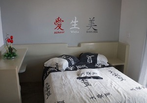 chalets overlooking the sea situated 300 meters from a charming village.