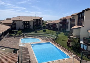 Charming T1 Apartment with Pool View, 50m from Lake in Vieux-Boucau