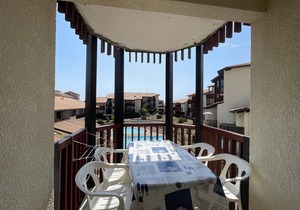 Charming T1 Apartment with Pool View, 50m from Lake in Vieux-Boucau