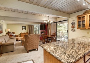 Chateau Eau Claire Unit 22, Condo Overlooking the Roaring Fork River with a Private Deck
