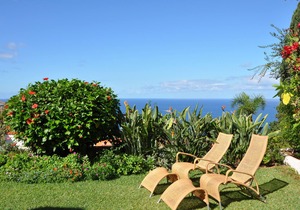 Comfortable home with a beautiful blooming garden and a view of the Atlantic
