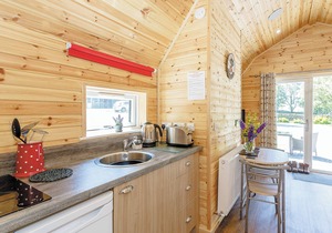 Comfortable pod perfect for short stays for couples with a sense of fun.