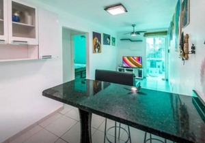 Complete two-bedroom apartments, five minutes' walk from the sea.