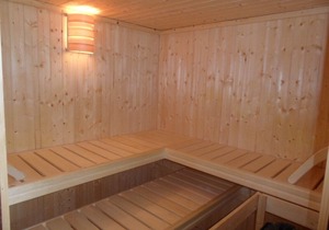 Cozy, small cottage quiet in the garden, with sauna, 350 m to the beach