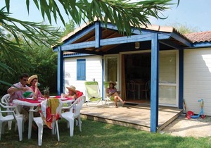 Detached chalet with dishwasher, on the banks of the Lot