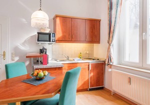 Die Küche Dieses 1-raum Appartements ist gut Ausgestattet und Bietet Neben Einem