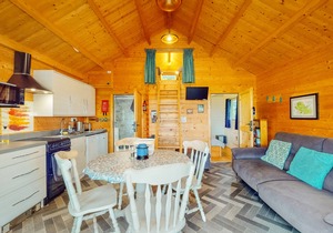 Dog Friendly Log Cabin with Hot Tub - Seiriol