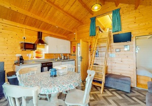 Dog Friendly Log Cabin with Hot Tub - Seiriol