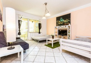 E01 Workers Apartment in a quiet location in Eitorf with a terrace with a seating area