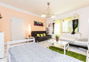 E01 Workers Apartment in a quiet location in Eitorf with a terrace with a seating area