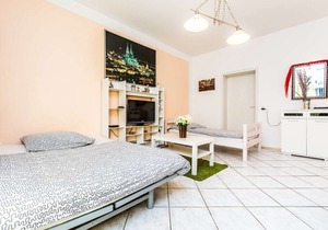 E01 Workers Apartment in a quiet location in Eitorf with a terrace with a seating area