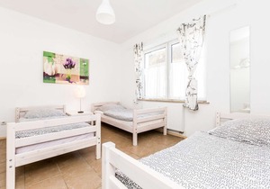 E01 Workers Apartment in a quiet location in Eitorf with a terrace with a seating area