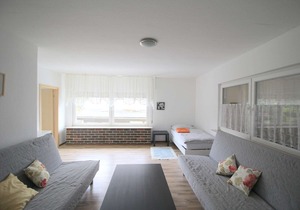 E06 Workers Apartment in a quiet location in Eitorf with a terrace with a seating area