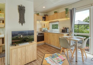 Enjoy a real Tiny Haus vacation close to nature at Camping Park Wemding!