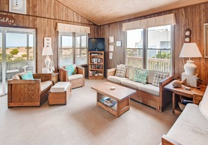 Enjoy Panoramic Ocean Views! Oceanfront Avon w/Easy Beach Access, Screened Porch