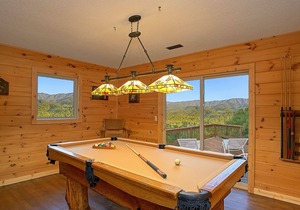 Experience Amazing Views and a Theater room from your Romantic Getaway Cabin!