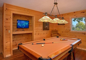 Experience Amazing Views and a Theater room from your Romantic Getaway Cabin!