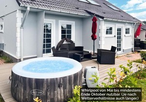 Ferienhäuser Insel Usedom Haus Milo 5 - Blick aufs Achterwasser! Whirlpool und Sauna