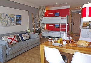 fewo1846 - Kajüte Fördeblick (App. 112)/family-friendly studio apartment