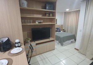 Flat no Life Resort com vista incrível do Lago