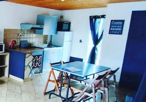 Gitelacapelle with 2 swimming pool bedrooms, 10mm from wild beaches, tropical setting .
