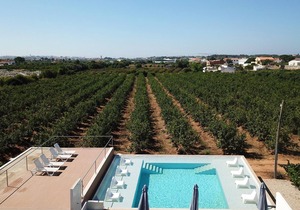 Homerez - Studio 6 km away from the beach for 3 ppl. with shared pool at Faro