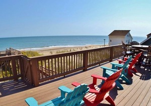 Imagine sitting on the deck in the morning watching the dolphins play in the ocean!