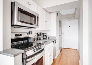 Impeccable Brookline Studio w/Gym & W/D, near Green Line, by Blueground