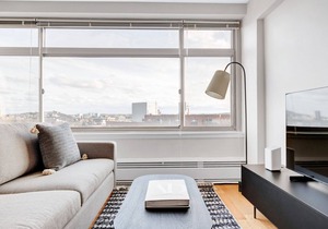 Impeccable Brookline Studio w/Gym & W/D, near Green Line, by Blueground